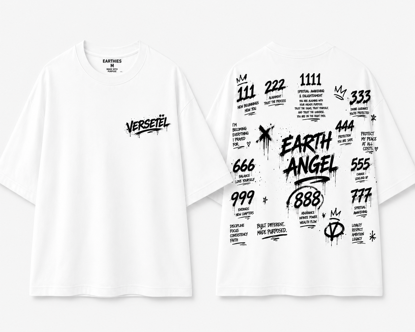VERSETËL EARTHANGEL #’S TEE UNISEX