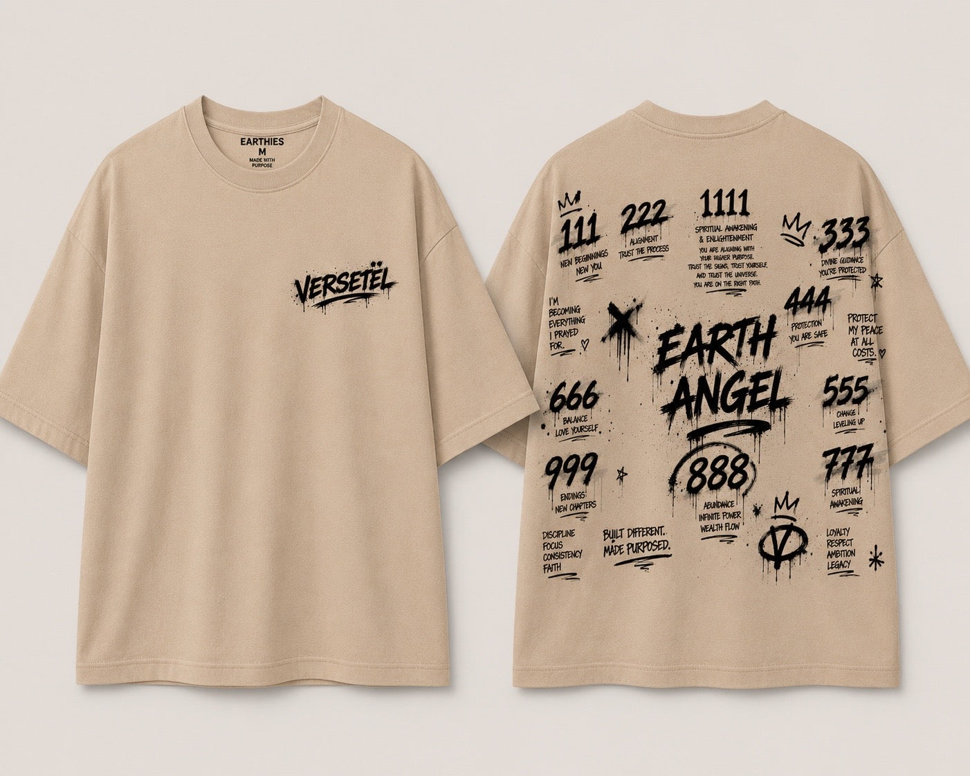 VERSETËL EARTHANGEL #’S TEE UNISEX